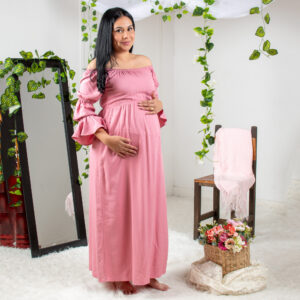 Vestido Materno Largo Tifanny