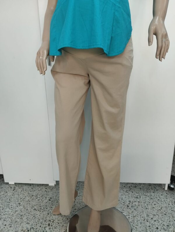Pantalón  Materno de Dril Bota Ancha